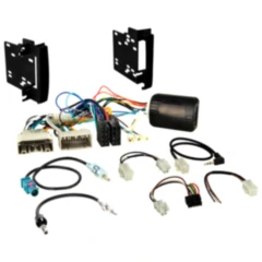 2-DIN Radio-Einbauset für Chrysler/Dodge/Jeep/VW schwarz