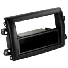 Radioblende 2-DIN schwarz mit Fach für Fiat Ducato