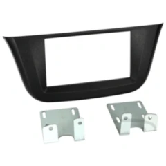 2-DIN Radioblende schwarz für Iveco Daily