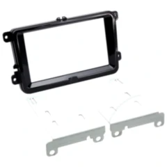 Radioblende 2-DIN für Seat/Skoda/VW Klavierlack schwarz