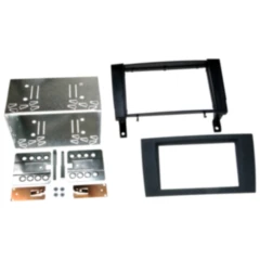 Radioblende 2-DIN für Mercedes SLK schwarz rot