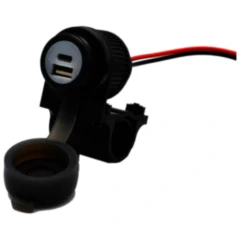 Doppel-USB Steckdose für Motorräder mit Quick Charge 3.0