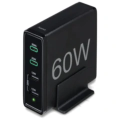 Hama 60W 4-Fach Ladestation mit USB-A/C Schnellladetechnologie