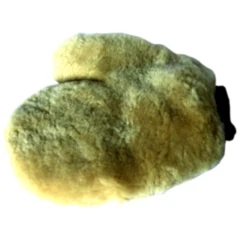 Echtes Fell Waschhandschuh mit Bündchen