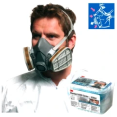 3M™ Halbmasken-Set 6000 A2/P3 für Lackierarbeiten