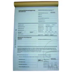 Reifeneinlagerungsformulare BLOCK M - 25 Blatt