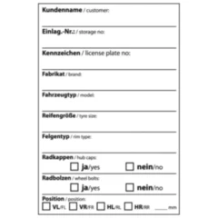 Reifeneinlagerungs-Aufkleber Rolle 100 Stück