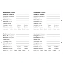 Ersatzetiketten 100 Stück für Rad-/Reifenanhänger