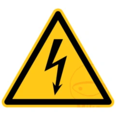 Schild "Elektrische Spannung" 200 mm FOLIE