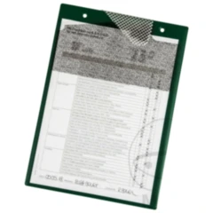 Auftragstasche A4 grün mit Schlüsselfach - 10 Stück