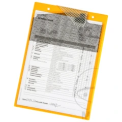 Auftragstasche A4 Gelb mit Schlüsselfach – 10 Stück