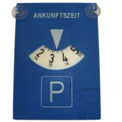 Parkscheibe mit 2 Saugnäpfen