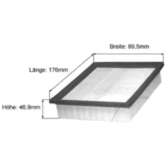 Luftfilter LX152 passend für: Gilera Dakota, XRT