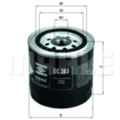 Ölfilter für Schraubenkompressor Typ Monsun OC383