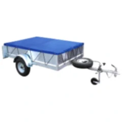 FLACHPLANE Anhänger blau 2575X1345X50MM für Motorräder