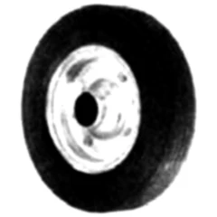 Ersatzrad Vollgummi 200x60 für Stützräder