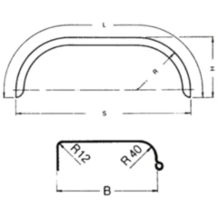 Doppelachskotflügel Stahl 220/1390MM