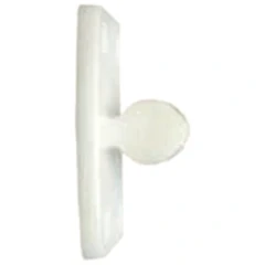 Türfeststelle Nockenteil PVC mit Grundplatte