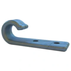 Zweiloch-Planenhaken PVC für Planen 66x20mm