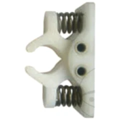 Türfeststeller Kunststoff mit 2 VA-Federn