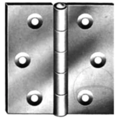 Türscharnier 25/25 mm verzinkt leichte Ausführung