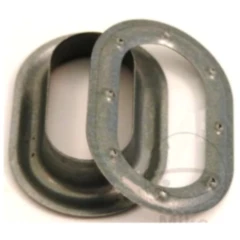 Ovalöse verzinkte Anhänger für Planen 2-teilig Set 42X22 mm