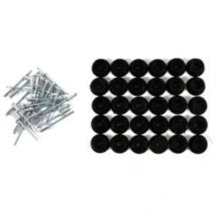 Rundknopfset mit Blindnieten für Befestigungen 30STK