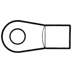 Schraubaue M10 Ø 8,1 mm Flach verzinkt