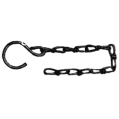 Sicherungskette Eisen 225 mm für Kastenverschlüsse