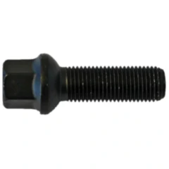 Radschraube M14x1.5x28 Kugelbund 17 schwarz für Motorräder