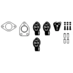 Schalldämpfer Montagesatz für Motorräder