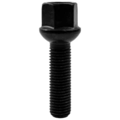 Radschraube M12x1.5x40 Kugelbund SW 17 schwarz für Leichtmetallfelgen