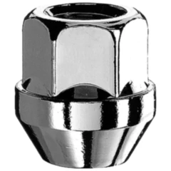 Radmutter M12 x 1,25 Kegelbund 17 silber für Leichtmetallfelgen