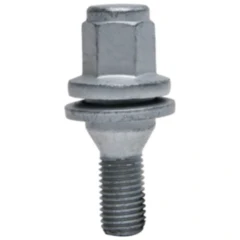 Radschraube M12x1.5x35 Flachbund SW 17 silber Paket 10 St.