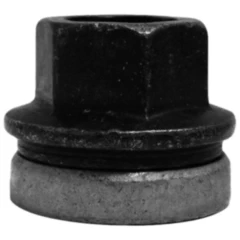 Radmutter M14 x 1.5 Flachbund 21 mm schwarz für Ford