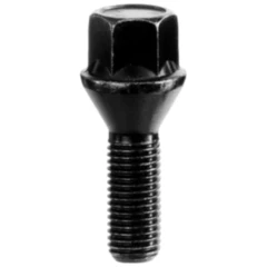 Radschraube M12X1.25X26 KE17 schwarz für Stahlfelgen