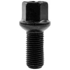 Radschraube M14 x 1.5 x 27 Kugelbund 17 schwarz für Motorräder