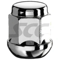 Radmutter M12 x 1.5 Kugelbund 19 mm silber für Motorräder