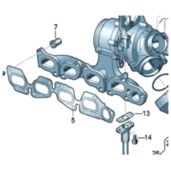 ELRING Bundmutter M8x1,25x21,6 für VW