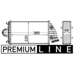 Ladeluftkühler für Motorräder