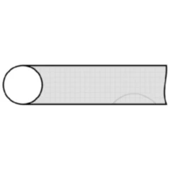 Stahlrohr 10 mm 450 mm für Motorradzubehör Packung 2 Stück