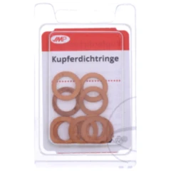 Kupferdichtring flach 10X16X1 Packung 10 Stück