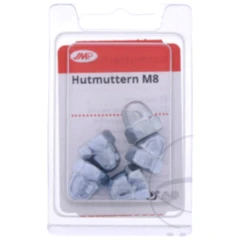 JMP Hutmutter M8 verzinkt DIN1587 - Packung 5 Stück