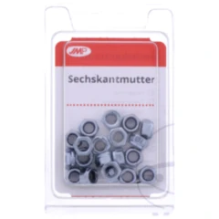 M5 Sechskantmuttern (selbstsichernd) verzinkt - 20 Stück