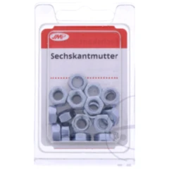 Sechskantmuttern verzinkt M6 KL8 Packung 20 Stück