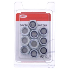 Sechskantmuttern M8, selbstsichernd, verzinkt, Packung 10 Stück