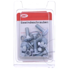 Gewindeschraube verzinkt M5x16 4.8 - Packung 10 Stück