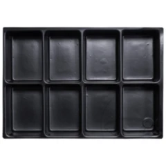 INLETTSEINSATZ 8-fach mit abgerundeten Kunststoffeinsätzen