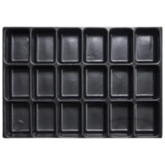 INLETTSEINSATZ 18-FACH MIT ABGERUNDETEN KUNSTSTOFFEINSÄTZEN