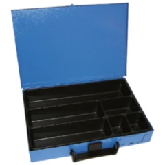 Sortimentskasten 6-fach leer für unbestückte Blechaufbewahrung